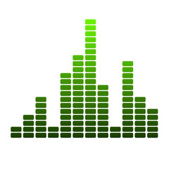 Colorful Audio Equalizer Bar Vector Illustration