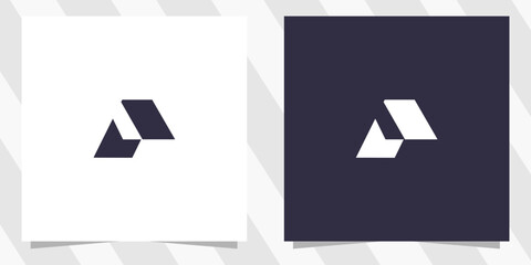 letter p logo design vector