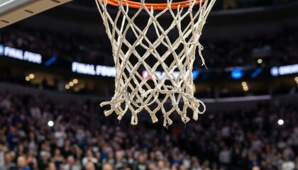 Basketball Net After Score - Game Winning Shot Celebration
