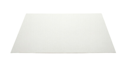 White rectangular sheet of paper isolated on a clean background.