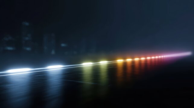 Digital transformation roadmap with glowing timeline
