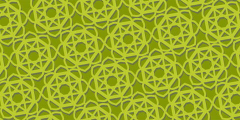 Green Islamic background with beautiful mandala texture. Template design for banners, greeting cards, posters