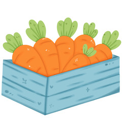 A Crate Full of Happy Carrots