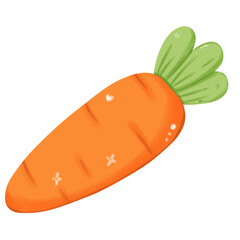 vector illustration of a carrot