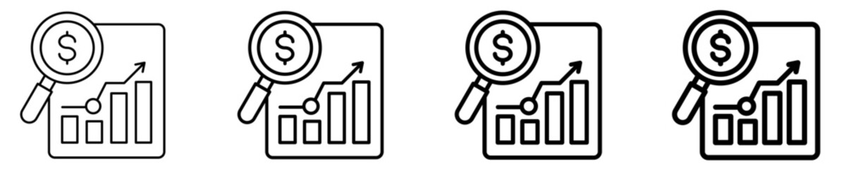 Obraz premium Business Valuation Icon Set Different Style Collection