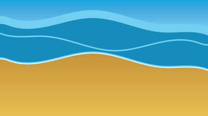 vector illustration of a beach for web banner and background design