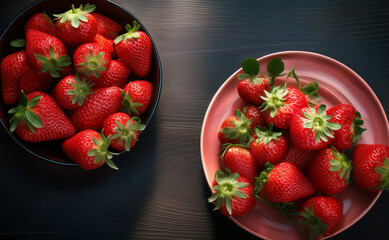 strawberries in a bowl