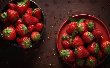 strawberries in a bowl