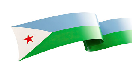 Djibouti Flag Waving