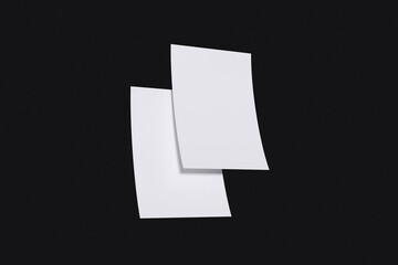 Fototapeta premium Realistic A4 Flyer Mockup Blank