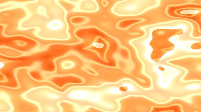 Abstract background with glowing orange and yellow fluid patterns resembling molten metal or heat.