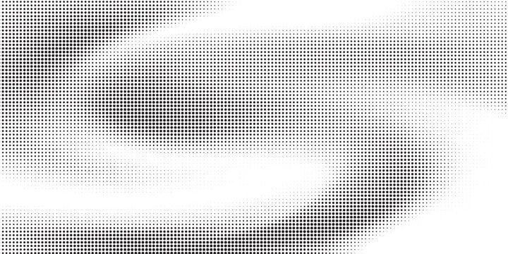 Dotted halftone gradient texture. Vanishing polka dot background. Repeating dots gradation pattern background. Black fading comic pop art overlay backdrop. Raster effect wallpaper. Vector halftone