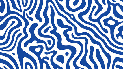 Fototapeta premium Abstract blue and white swirling pattern resembling fluid movement