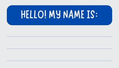 A Name tag Sticker
