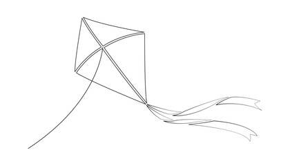 vector illustration of a kite