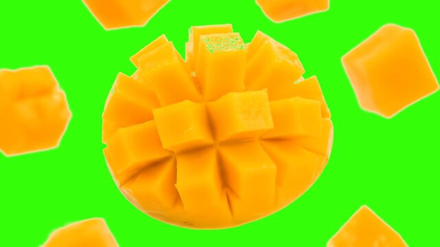 mango Jus 4k green screen video