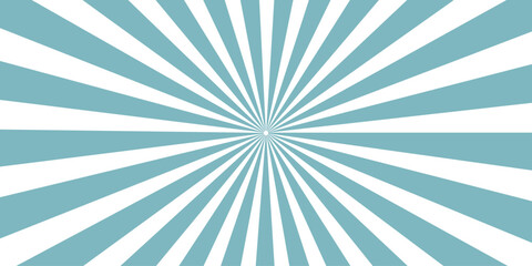 Obraz premium Abstract blue sunburst background featuring a vintage vector design with retro light rays and a grunge texture pattern for a stylish wallpaper illustration
