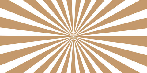 Fototapeta premium Vintage grunge sunburst background with retro rays texture on old brown paper pattern featuring a dirty starburst design and vector light beams for an artistic backdrop