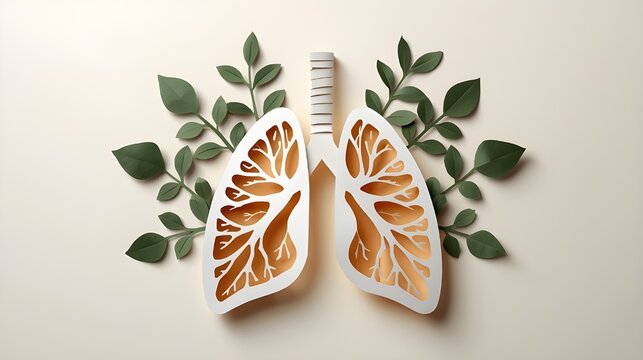Human lungs highlighted to raise awareness about tuberculosis on world tuberculosis day