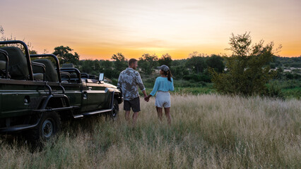 Obraz premium Experience romantic sunset moments in Kruger National Park, South Africa