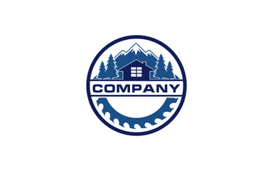 Fototapeta premium Home logo cabin house rent logo