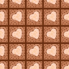 seamless pattern with hearts