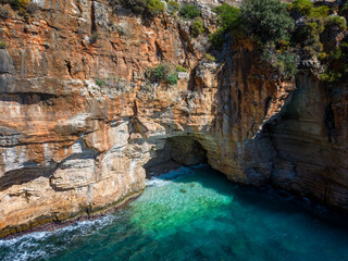 Mediterranean Scenery Along Turkey's D400 Coastal Road