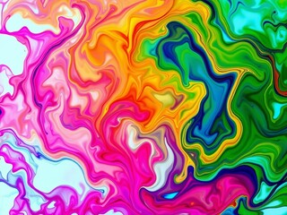 Abstract swirling patterns of colorful ink dissolving in water, creating ethereal, circular formations,  shape,  blend