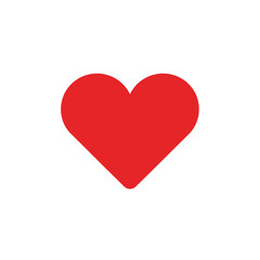 Red Heart Icon Symbol Love Heartshape.