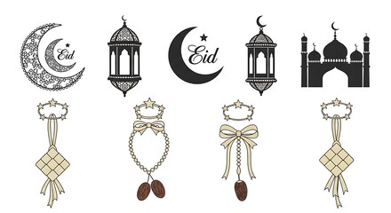 Islamic holiday design elements