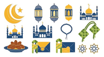 Islamic holiday icons