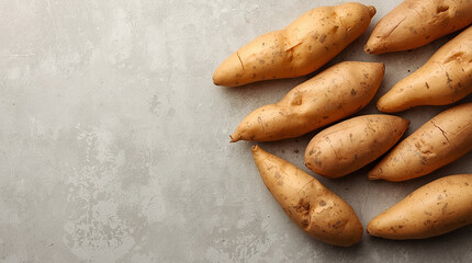 Sweet Potato Minimal Food Background Image