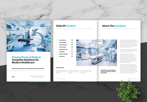 Blue And Black Medical Catalog