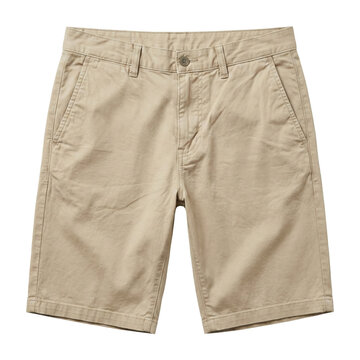 Classic beige chino shorts for men