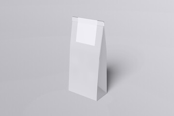 Realistic Paperbag Pouch Mockup Blank