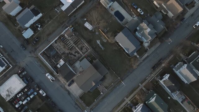 Aerial view of homes in Scranton, Pennsylvania