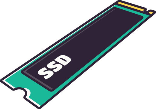 Modern NVMe SSD Storage Device Card