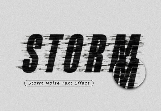 Ink Misprint Noise Text Effect