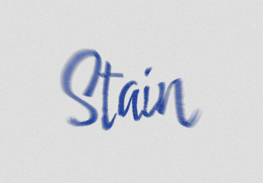 Blue Watercolor Liquid Ink Inky Text Effect