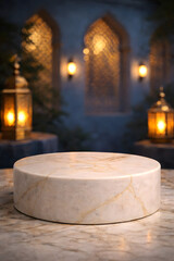 Islam style podium background for product display and promotion