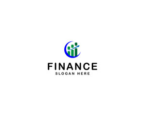 Finance logo Creative market arrow innovation design concept