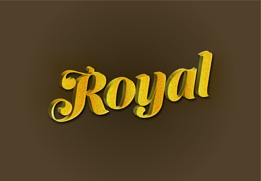 Royal Luxury Gold Glitter Text Effect