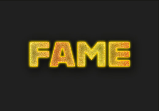 Yellow And Orange Luxury Gold Glitter Text Effect