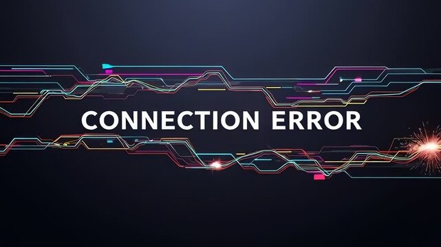 Connection Error Message On Screen.
