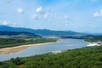 Fototapeta premium Hunchun Fangchuan Scenic Area, Hunchun City, Yanbian Korean Autonomous Prefecture, Jilin Province, China
