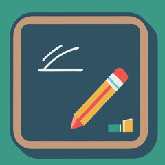 design logo vector icon illustration modern chalkboard