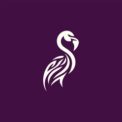Obraz premium Tribal Flamingo Logo