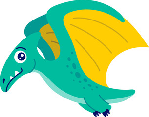 Cute Baby Pteranodon Dinosaur Cartoon Animal Character © Monsters Visual