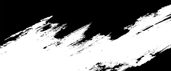 Obraz na płótnie Canvas Vector black grunge paint stroke texture pop art style background