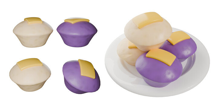 Cute 3D Filipino Puto Steamed Rice Cake